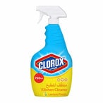 Buy Clorox Lemon Kitchen Cleaner  Disinfectant Spray 750 ml in Saudi Arabia