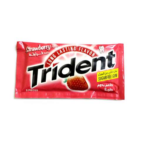 Trident Strawberry Flavored Chewing Gum - 5 Count