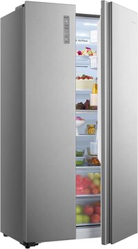 Hisense 516L Net Capacity Side By Side Refrigerator, Silver, RS670N4ASU