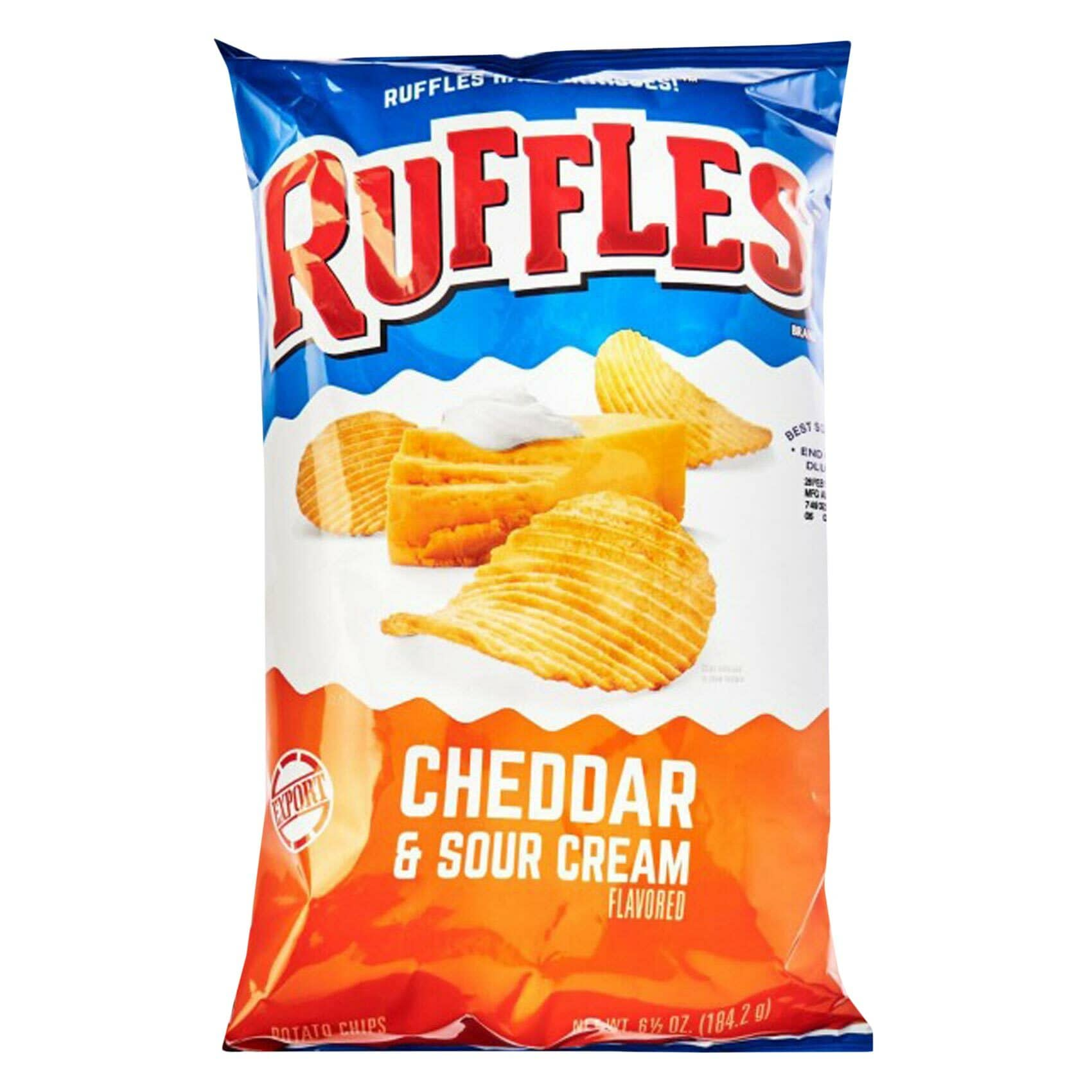 Buy Ruffles Cheddar And Sour Cream Chips 184.27g Online - Shop Food ...