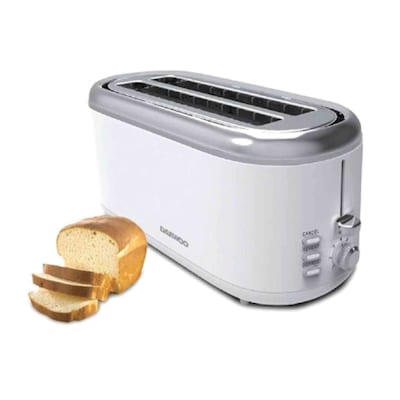 Geepas 4 Slice Bread Toaster - Adjustable 7 Browning Control 4 Slice Pop-Up  Toaster with Removable