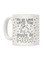 muGGyz Printed Ceramic Coffee Mug White