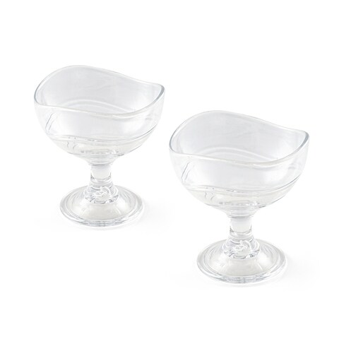 Transparent PC Ice Cream Cup 250 ml 10.6x10.5x11.8 cm