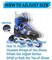 EASY FUTURE Inline Skates Adjustable Size Roller Skates with Flashing Wheels Children Skate Shoes Including Protective Gear Knee Elbow Wrist Blue Medium (35-38)