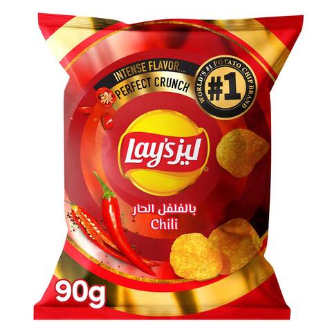 Buy Lay’s Chili Potato Chips, 90g in Saudi Arabia