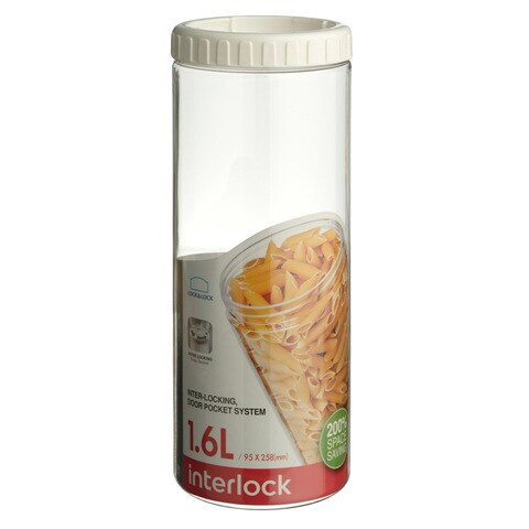 Lock And Lock Inter Locking Food Container White 1.6L