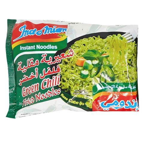 Indomie Green Chilli Fried Instant Noodles 80g Pack of 5