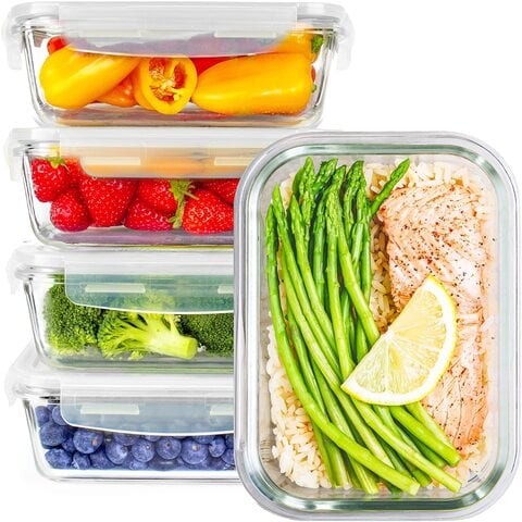 Glass meal deals prep containers