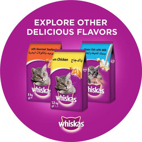 Buy Whiskas Grilled Salmon Dry Cat Food 1 2g Online Shop On Carrefour Uae