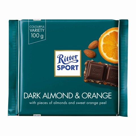 Ritter Sport Dark Almond &amp; Orange Chocolate 100g