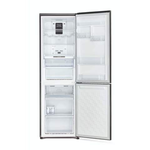 Hitachi 320L Net Capacity Bottom Freezer Refrigerator Glass Black- RBG410PUK6XGBK