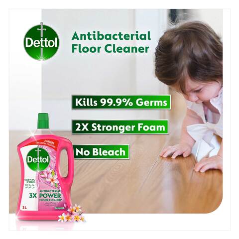 Dettol Antibacterial Power Floor Cleaner , Jasmine Fragrance, 3L