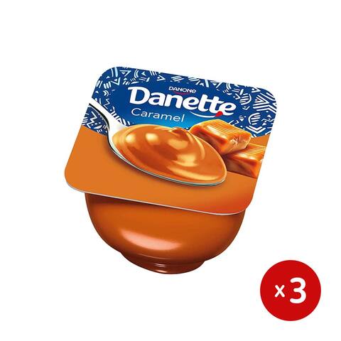 Buy DANETTE PUDDING CARAMEL 100G*3ED in Egypt