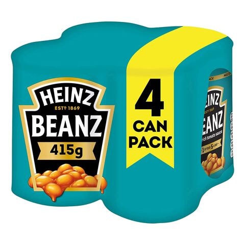 Buy Heinz Baked Beans 415g Pack of 4 in UAE