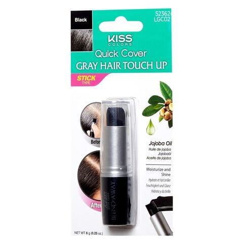 Kiss Quick Cover Grey Hair Touch Up Stick Black 6g