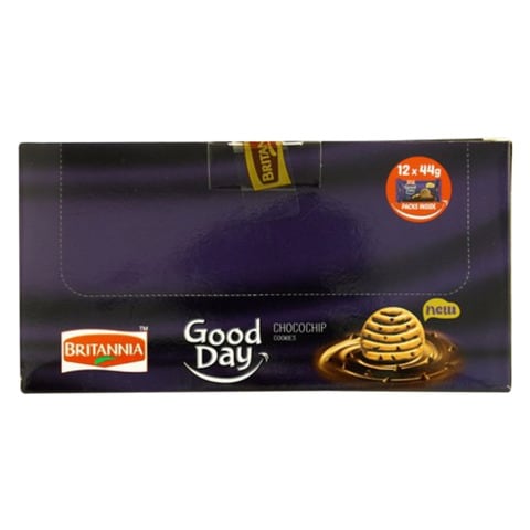 Britannia Good Day Choco Chip Cookies 44g x Pack of 12