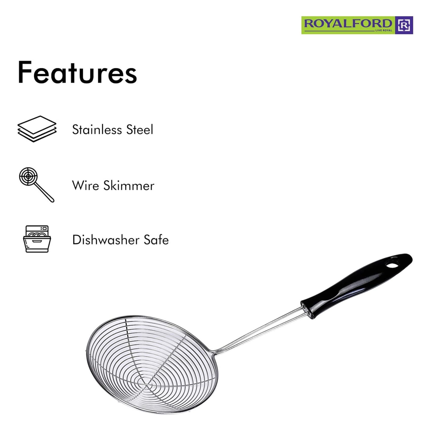 Rosle Stainless Steel Fine Mesh Strainer Skimmer, 4.7-Inch, 1 ea - King  Soopers