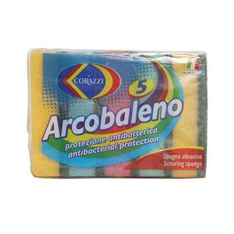 Corazzi Arcobaleno scouring sponge 5pcs