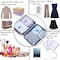 6 Set Travel Storage Bags Multi-functional Clothing Sorting Packages,Travel Packing Pouches, Luggage Organizer Pouch (Blue daisy)