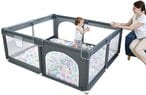 اشتري COOLBABY childrens play game fence indoor baby toddler safety fence baby crawling playground baby playpen 150 * 180 * 60 CM (Grey) في الامارات