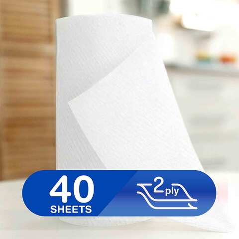 Hala Kitchen Towels (6+2 free) Rolls 2 Ply 40 Sheets