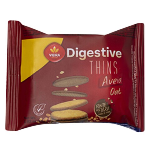 Vieira Biscuits Digestive Thins Oatmeal 29 Gram
