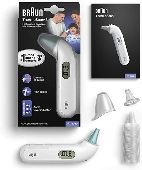 Braun ThermoScan 3 Ear Thermometer, IRT 3030
