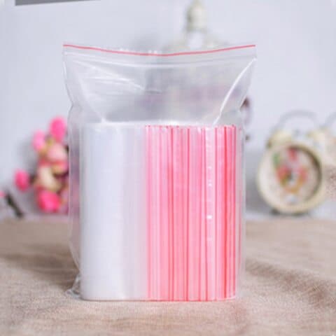 Buy Lavish [ 50- Piece ] Ziplock Lock Storage Bag Size - 10 X 19 cm in UAE