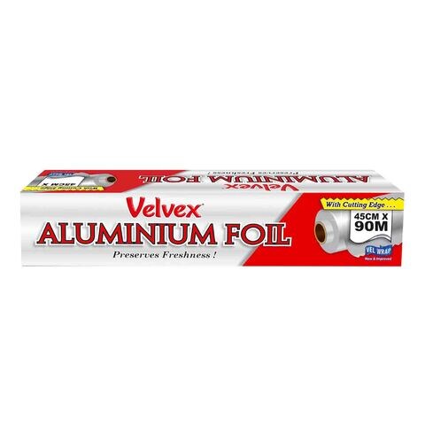 Buy Velvex Aluminium Foil 45Cmx90M Online - Carrefour Kenya