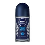 Buy NIVEA MEN Antiperspirant Roll-on for Men, 48h Protection, Fresh Active Fresh Scent, 50ml in Saudi Arabia