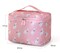 Travel Makeup Cosmetics Storage Bag With More Capacity For Women With Beautiful Print.