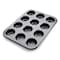 Generic Non-Stick Carbon Steel Muffin Pans - Pair Of Cupcake Cookie Sheet Pan Style For Baking, Muffin Pans W/ 12 Cups Cupcake Baking Tray (Black)