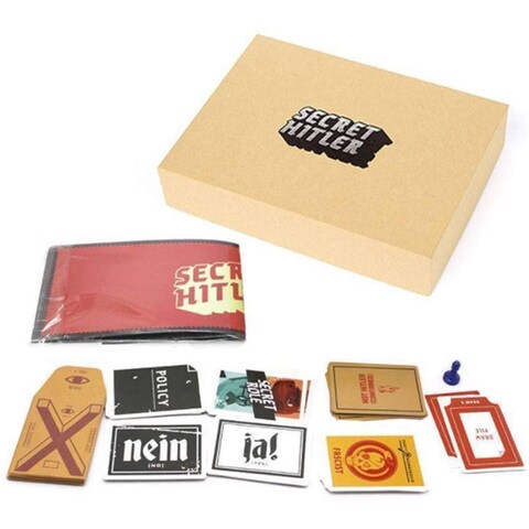 Ametoys-Funny Card Game Secret Hitler Yellow Box Party Game for Friends Board Game
