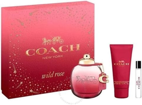 Coach Wild Rose Eau De Parfum Gift Set 90ml