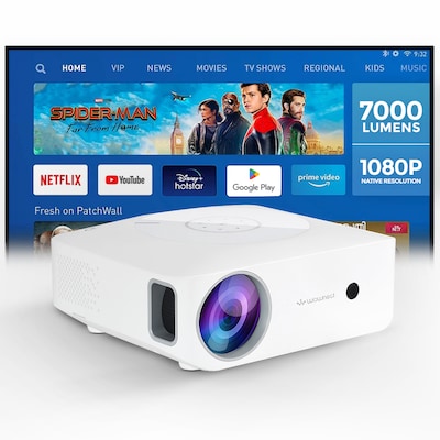 4K Support Android TV 9.0 System Outdoor Movie Projector With WiFi