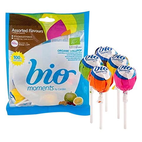 Bio Moments Organic Assorted Ball Lollipops 100g