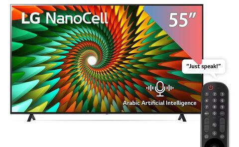 LG TV - 55-inch 4K UHD NanoCell Smart with Built-in Receiver - 55NANO776RA