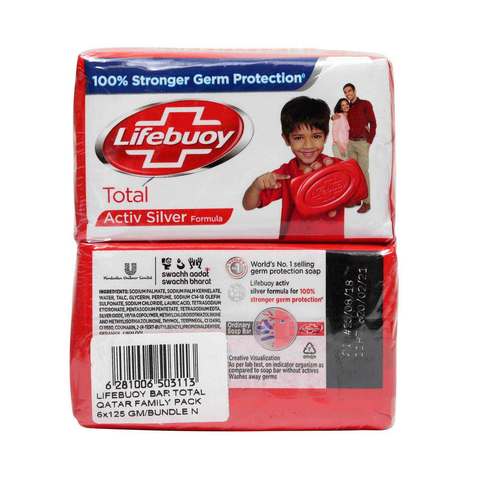 Lifebuoy Soap Total 125g&times;6