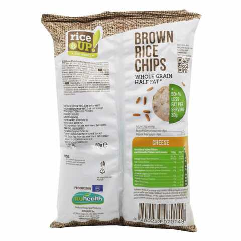 Rice Up! Brown Rice Cheese Chips 60g