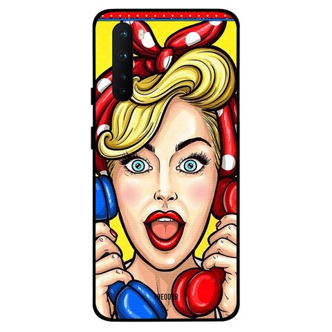 Theodor OnePlus Nord Case Cover Bueatiful Lady Flexible Silicone Cover