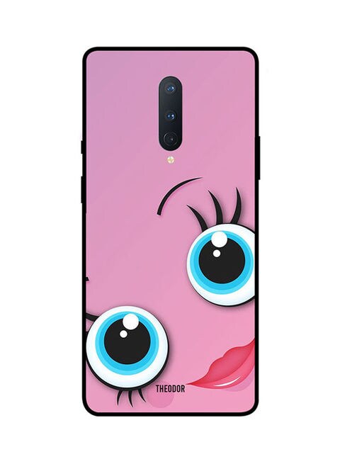 Theodor - Protective Case Cover For Oneplus 8 Pink/Black/Blue
