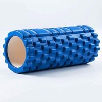 ULTIMAX EVA Yoga Foam Roller Floating Point Gym Physio Massage Fitness Equipment Massager for Muscle Multicolor (Blue) - 35cm