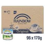 Buy Rainbow Original Evaporated Milk 170g Pack of 96 in UAE