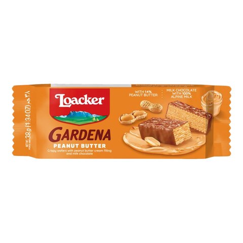 Loacker Gardena Peanut Butter Cream Filling Wafers 38g