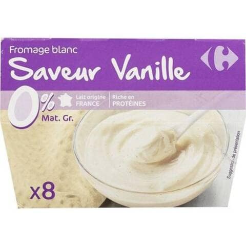 Carrefour Saveur Vanilla Yoghurt 100g Pack of 8