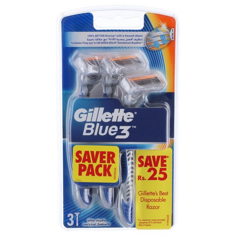 Gillette Blue 3 Pack Of 3