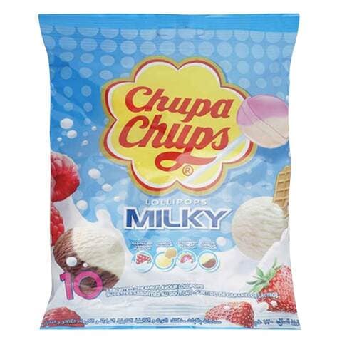 Chupa Chups Milky Lollipops 120g