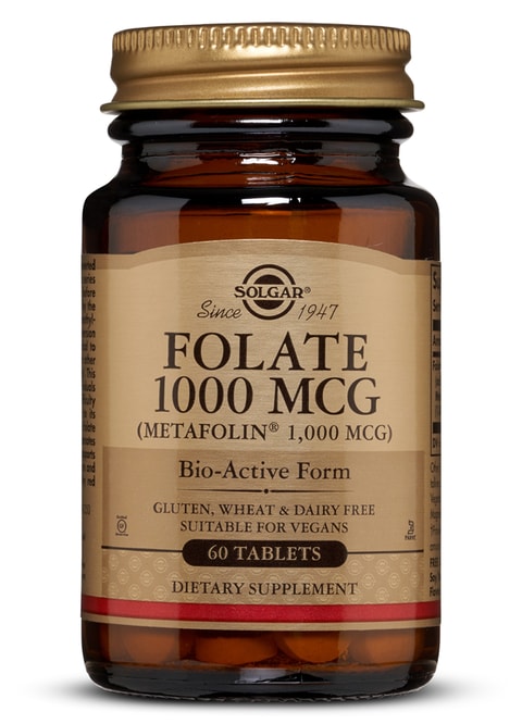 Folate 1000 Mcg (Metafolin&reg; 1,000 Mcg) 60 Tablets