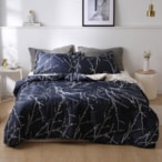 اشتري DEALS FOR LESS - Comforter Set of 4 Pieces, Twig Design, 1 Comforter + 1  bedsheet + 2 pillow covers. في الامارات