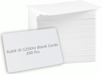 Rubik 200pcs Blank ID-125Khz RFID Key Cards for RFID Copier/Reader/Writer/Duplicator (ID-125KHz 200 Cards)